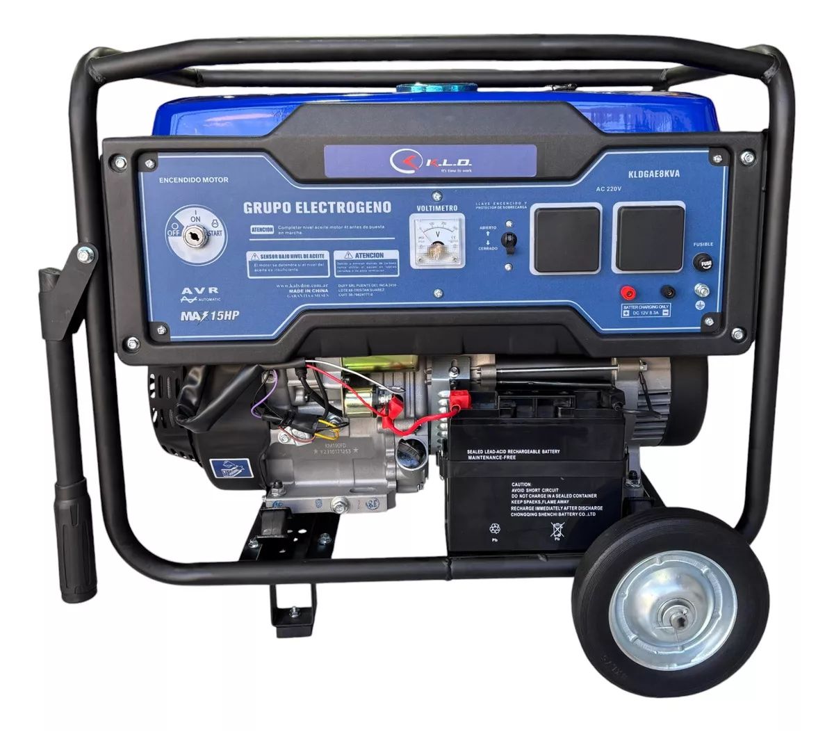 Generador KLD 8 KVA-6500W Naftero Monofásico Arranque Eléctrico