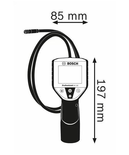 Cámara De Inspección BOSCH GIC 120 Cable 1,2 mt. Ø 8,5 mm - Imagen 4
