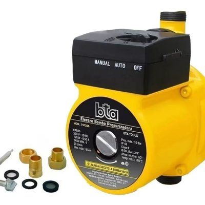 Bomba Presurizadora BTA Elevadora de Presión 30 L 8,5 Mts 120 W