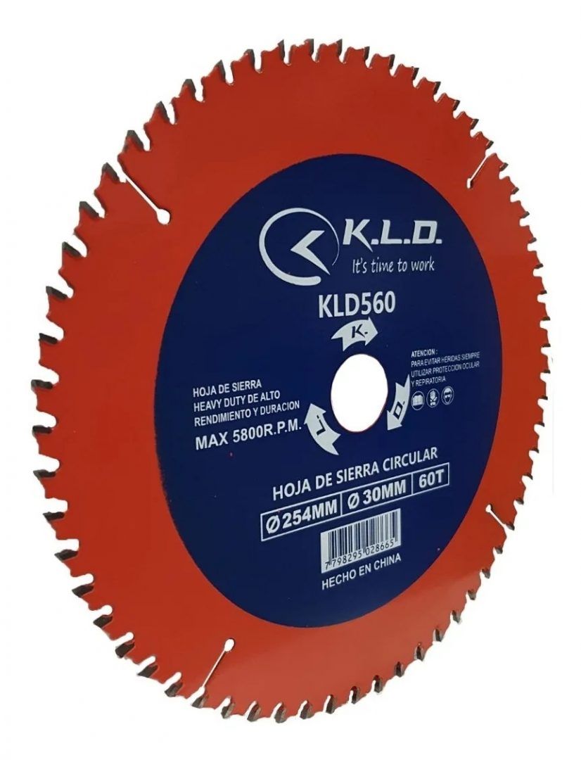 Disco Hoja KLD p/Sierra De Banco Ingletadora 254mm 60 Dientes - Imagen 2