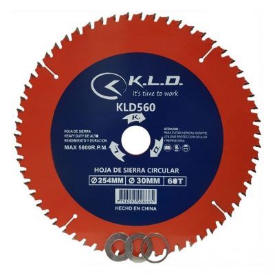 Disco Hoja KLD p/Sierra De Banco Ingletadora 254mm 60 Dientes