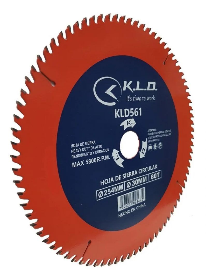 Disco Hoja KLD p/Sierra De Banco Ingletadora 254mm 80 Dientes - Imagen 2