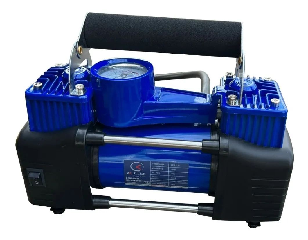 Compresor de Aire Portátil KLD 12 V130 PSI con Accesorios - Imagen 2