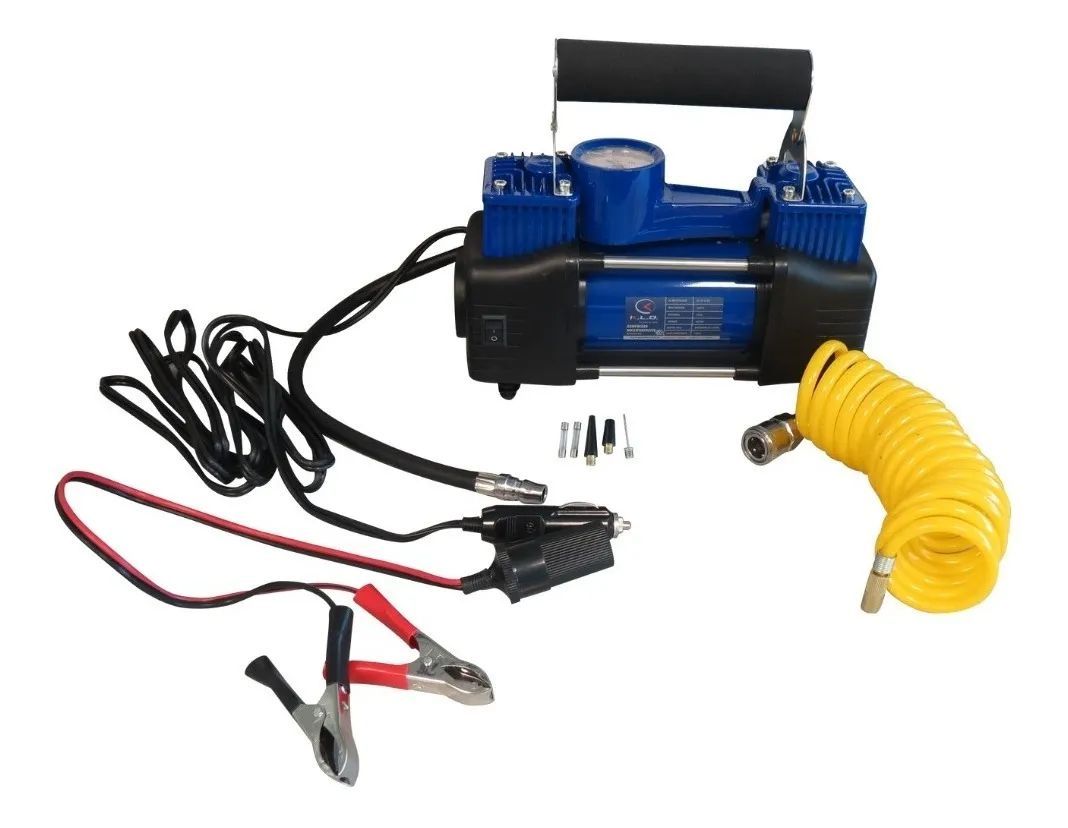 Compresor de Aire Portátil KLD 12 V130 PSI con Accesorios