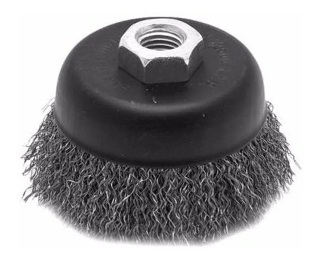 Cepillo Copa Rizado BLACK + DECKER p/Amoladora M14 100 mm.