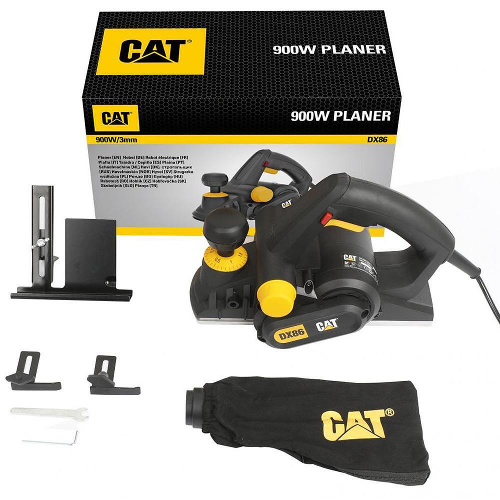 Cepillo Eléctrico CAT DX86 900 W Con Guía y Bolsa