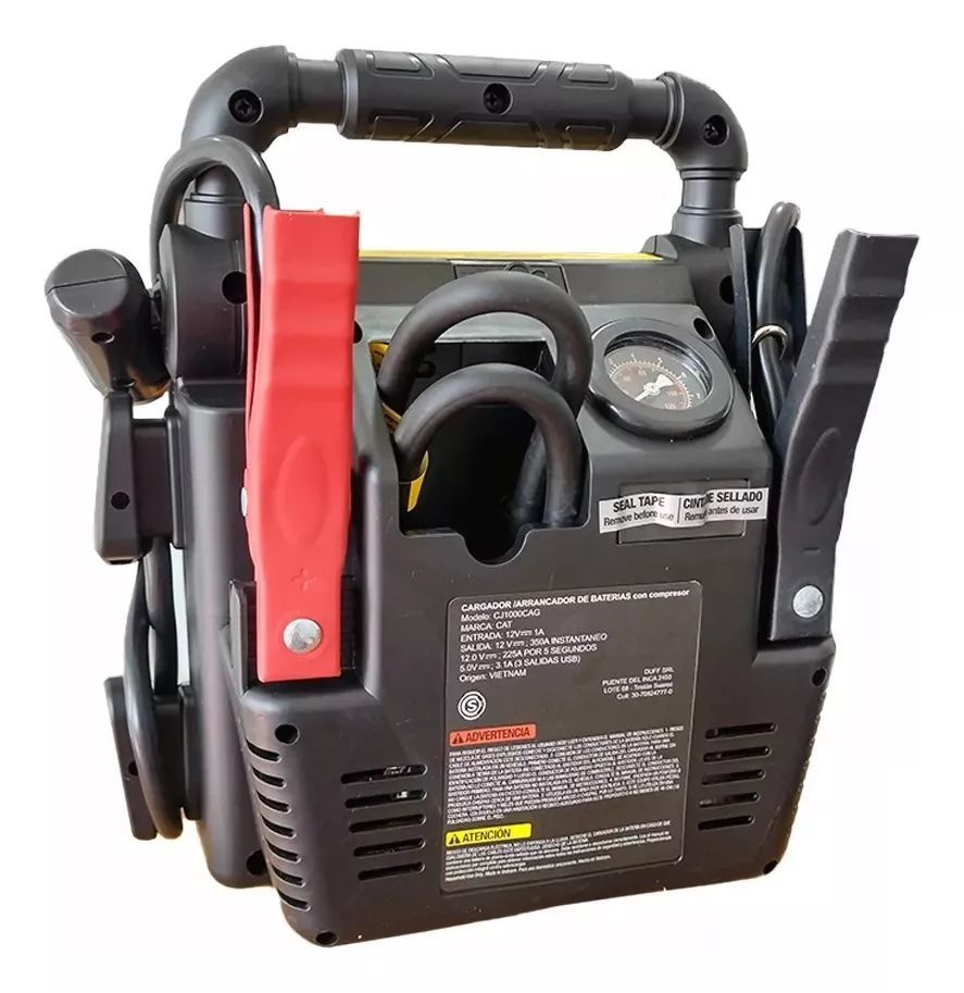 Arrancador de batería con compresor CAT 1000A 120psi 3 USB y linterna - Imagen 2