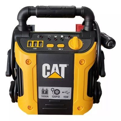 Arrancador de batería con compresor CAT 1000A 120psi 3 USB y linterna