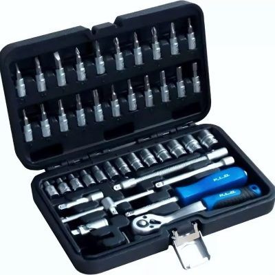 Juego de Tubos - Llave Crique 1/4" y Puntas KLD 46 Pzs