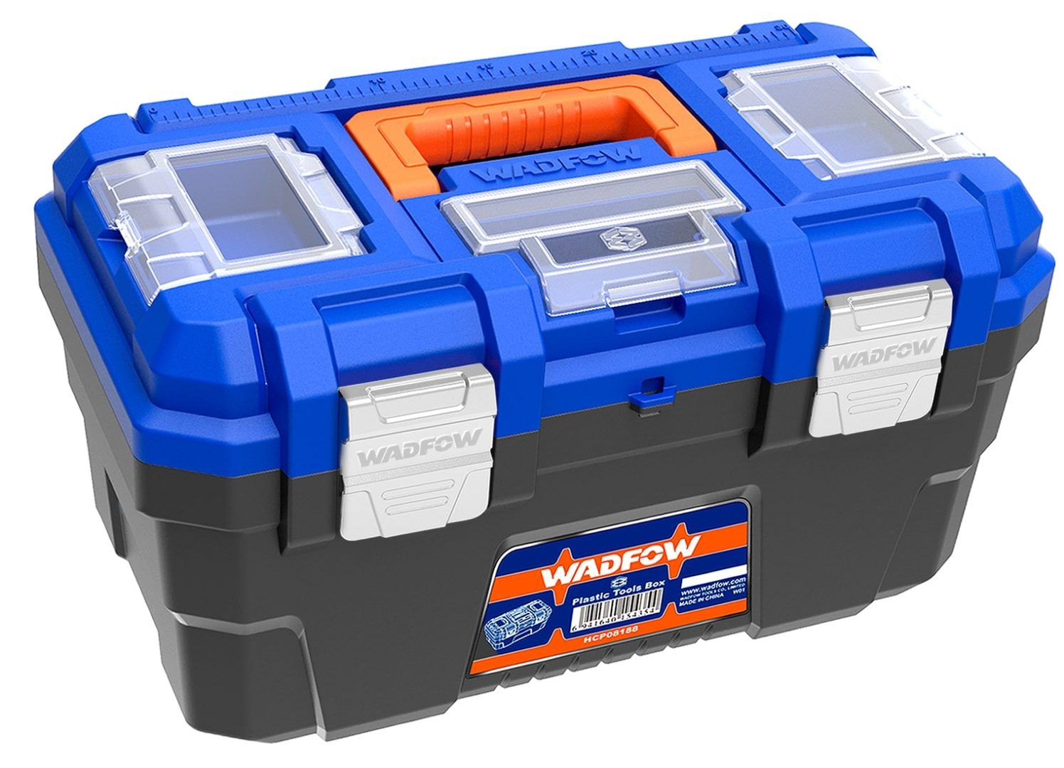Caja para Herramientas 19" Resistente con Bandeja WADFOW