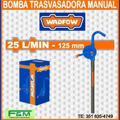 Bomba Trasvasadora Manual de Aceite 25 L/min WADFOW