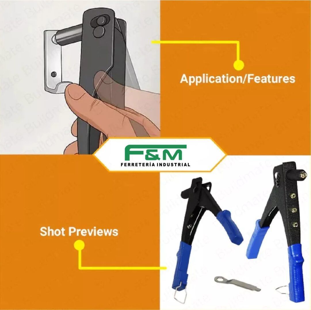 Remachadora manual WADFOW 10,5" - Imagen 2