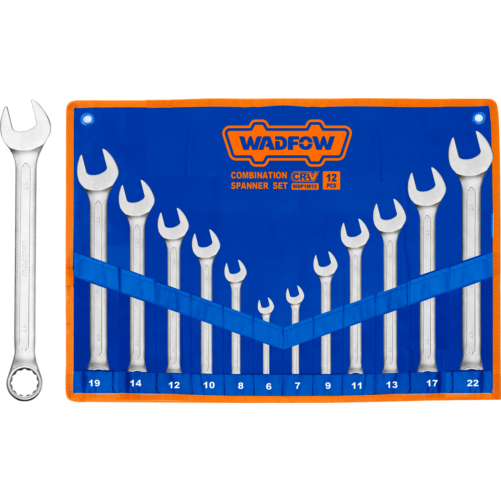 Juego de Llaves Combinada WADFOW 12 Pzs