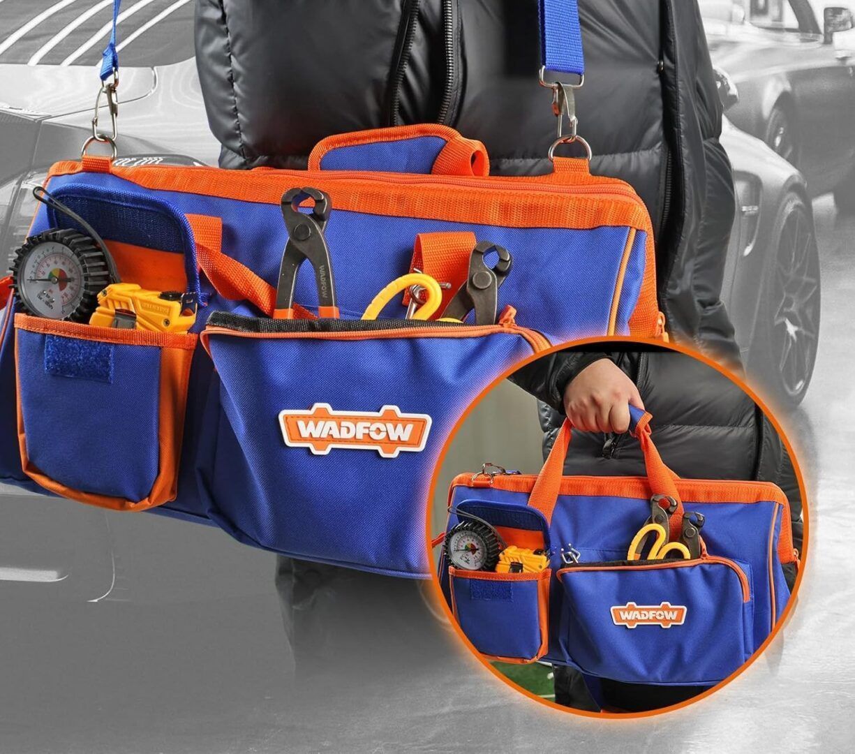 Bolso porta Herramientas WADFOW 19" - Imagen 4