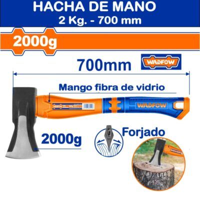 Hacha de Mano 2000 G - 700 mm WADFOW