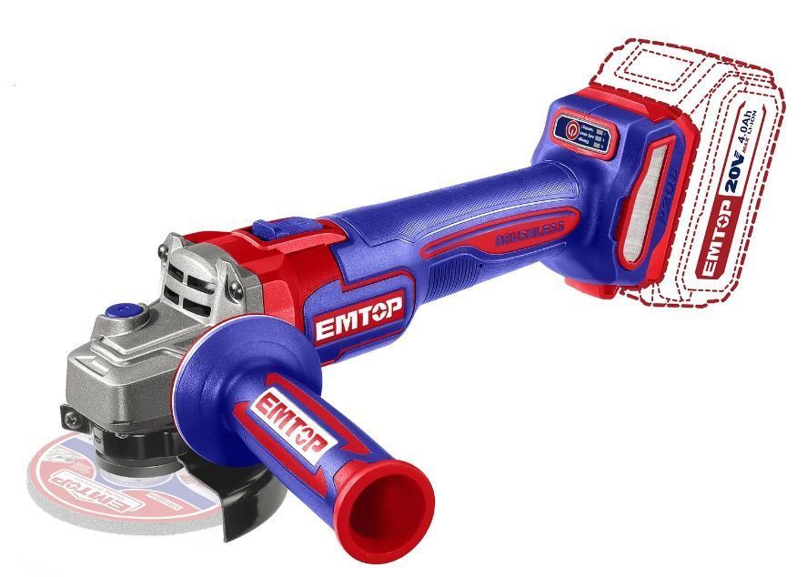 Combo EMTOP Amoladora Inalámbrica + Taladro Inalámbrico 20V Brushless - Imagen 3