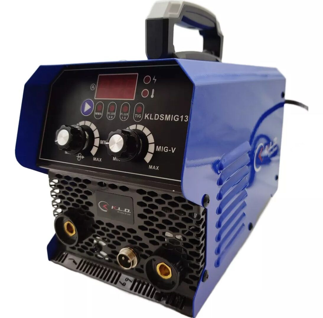 Soldadora Inverter Mig Tig Mma KLD 130 A p/Alambre Flux y Electrodo - Imagen 3