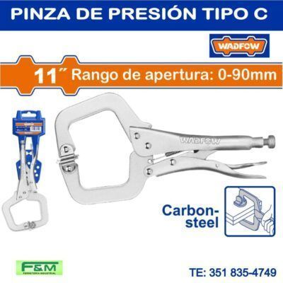 Pinza de Presión tipo C WADFOW 11"