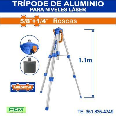 Trípode para Niveles Láser WADFOW 1.1 m