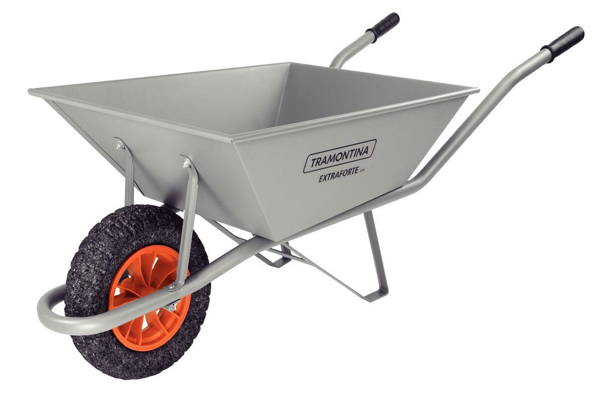 Carretilla de mano Extraforte TRAMONTINA con Caja Reforzada Metálica