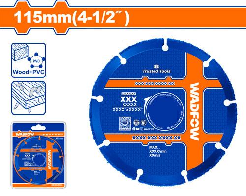 Disco de Corte Multiusos WADFOW 115 mm - Carburo de Tungsteno