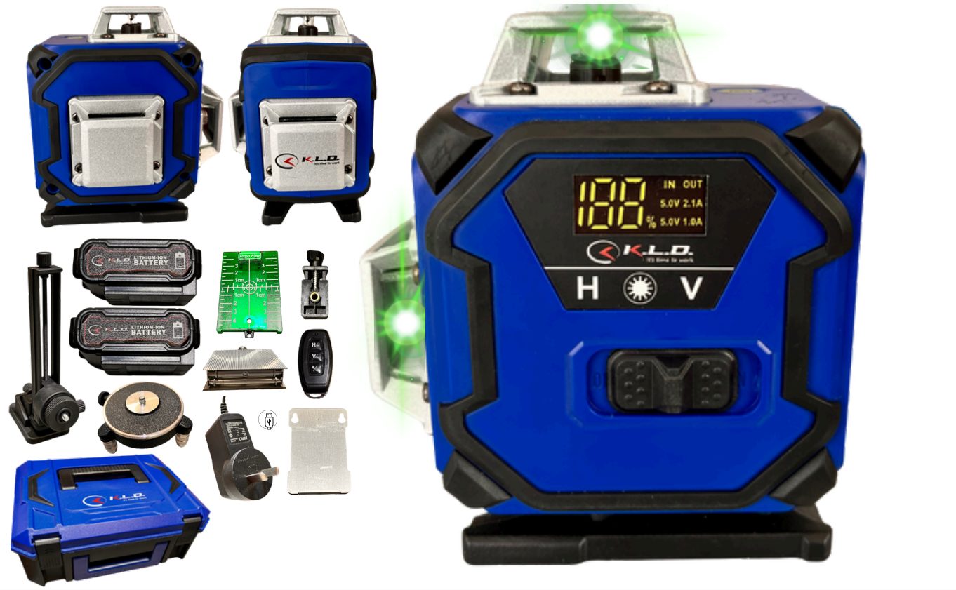 Nivel Láser Autonivelante 360 Grados 6 Líneas Verdes KLD
