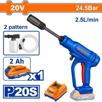 Hidrolavadora Inalámbrica WADFOW 20V 24.5 Bar