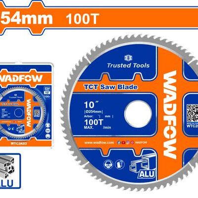 Disco de Sierra TCT WADFOW para Aluminio 10" (254 mm)