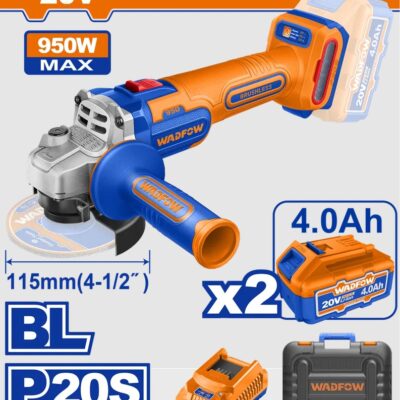 Amoladora Angular Inalámbrica WADFOW 20 V Brushless