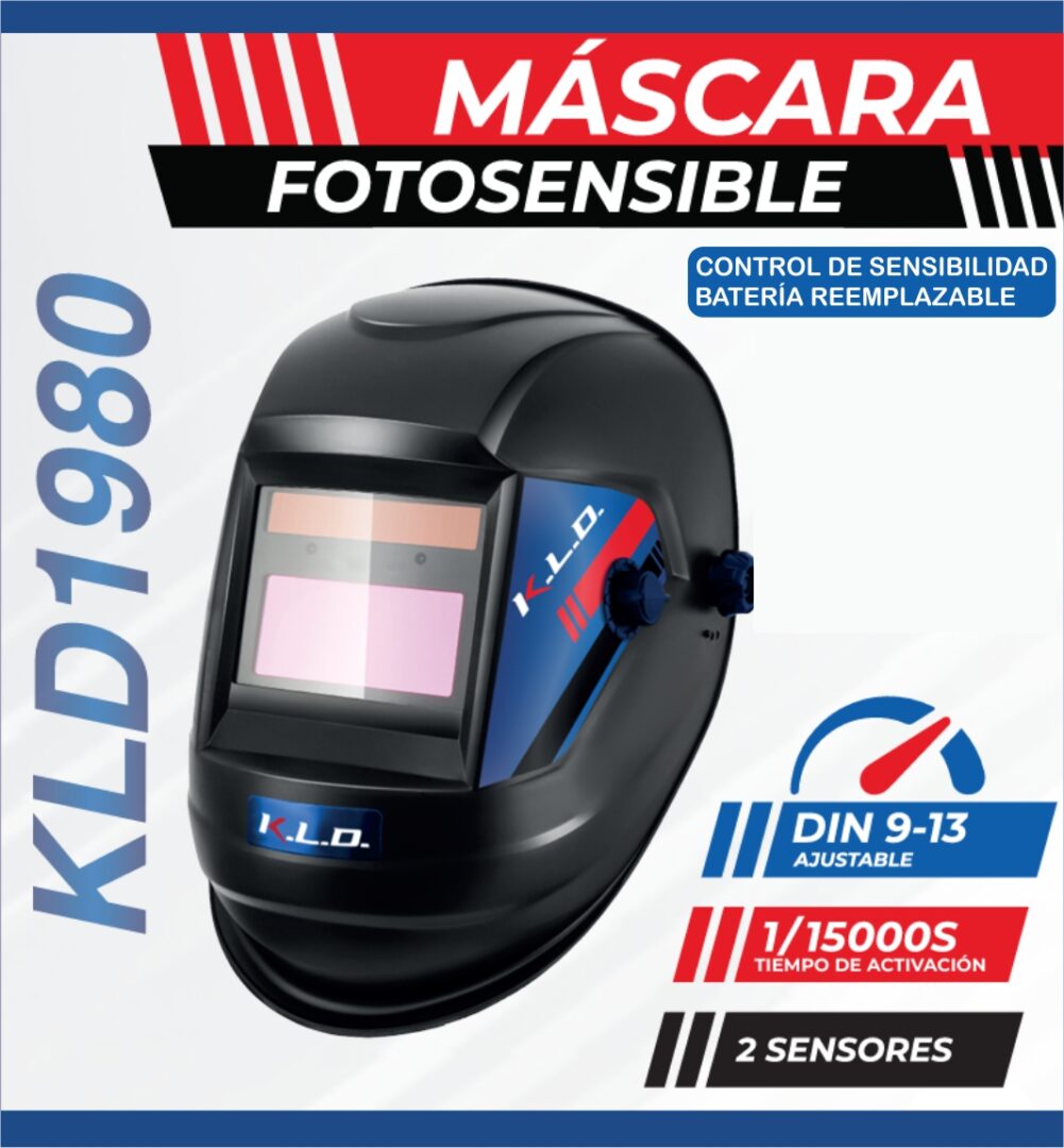 Máscara para Soldar Fotosensible KLD